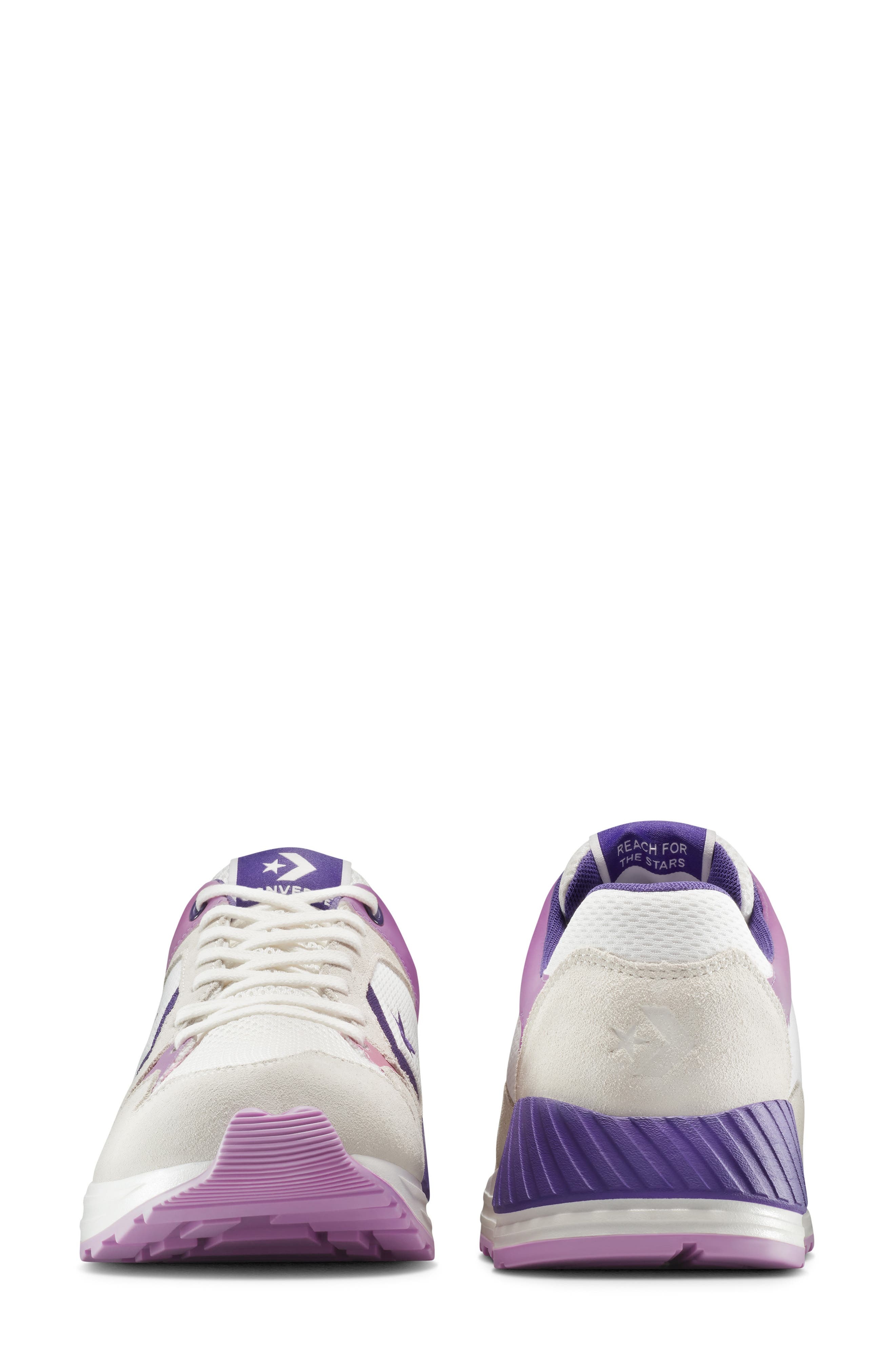 Converse Gender Inclusive Wave Trainer Sneaker in Vintage White/Egret/purple at Nordstrom - 5