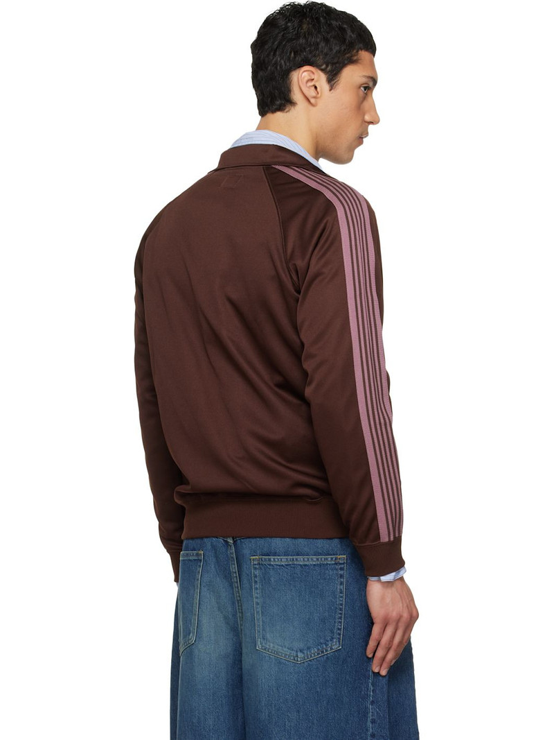 Brown Poly Smooth Track Jacket 3