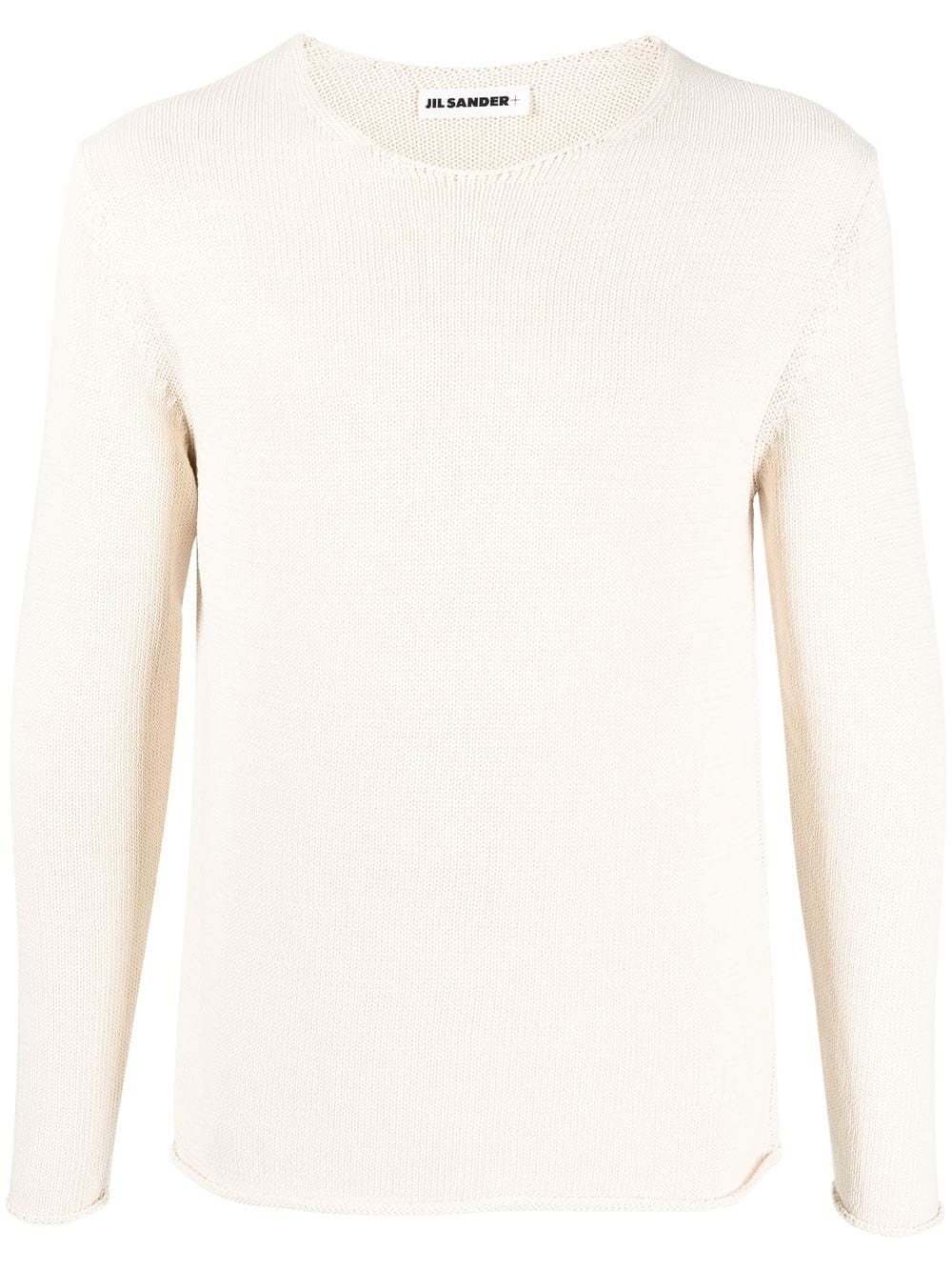 long-sleeve fine-knit jumper - 1