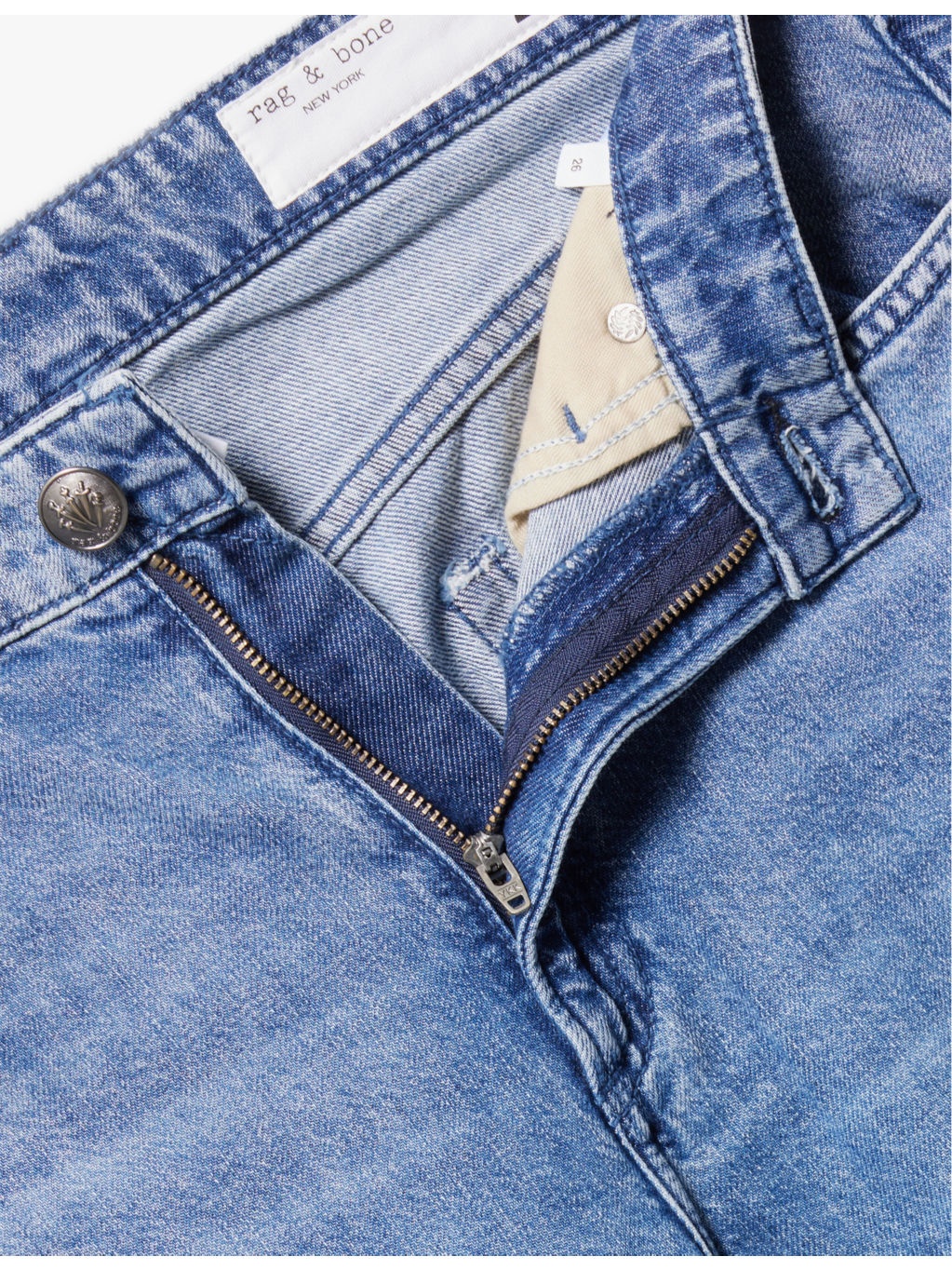 Featherweight Logan wide-leg mid-rise denim-blend jeans - 7