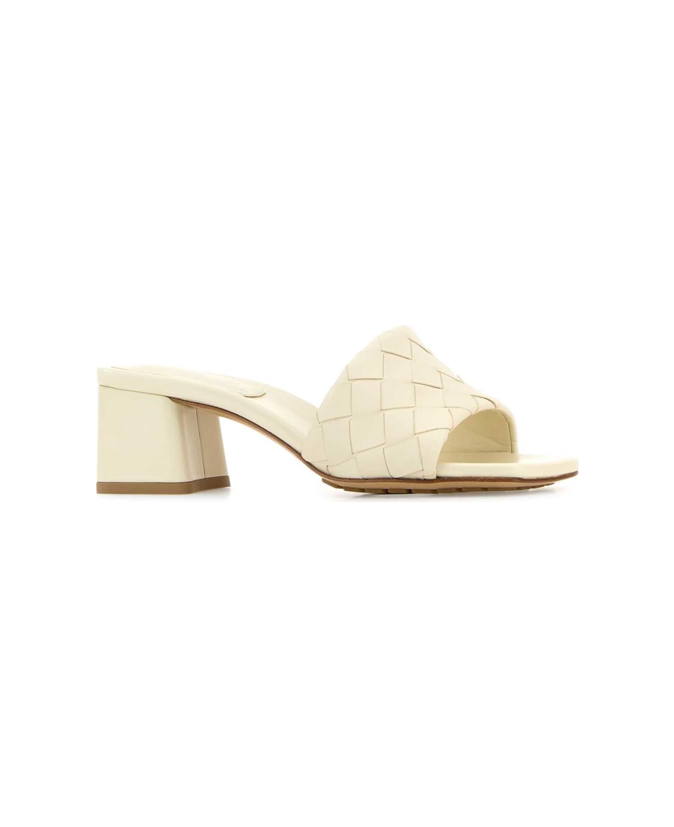Ivory Leather Parco Mules - 2