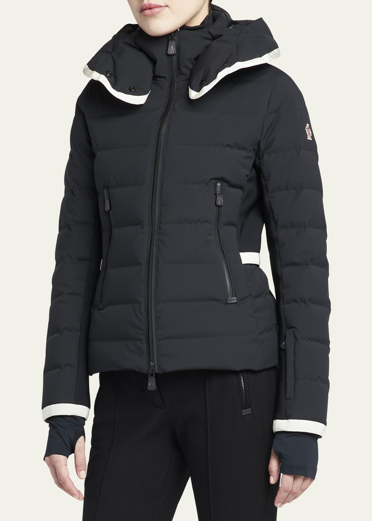 Lamoura Puffer Jacket with Contrast Trim - 4