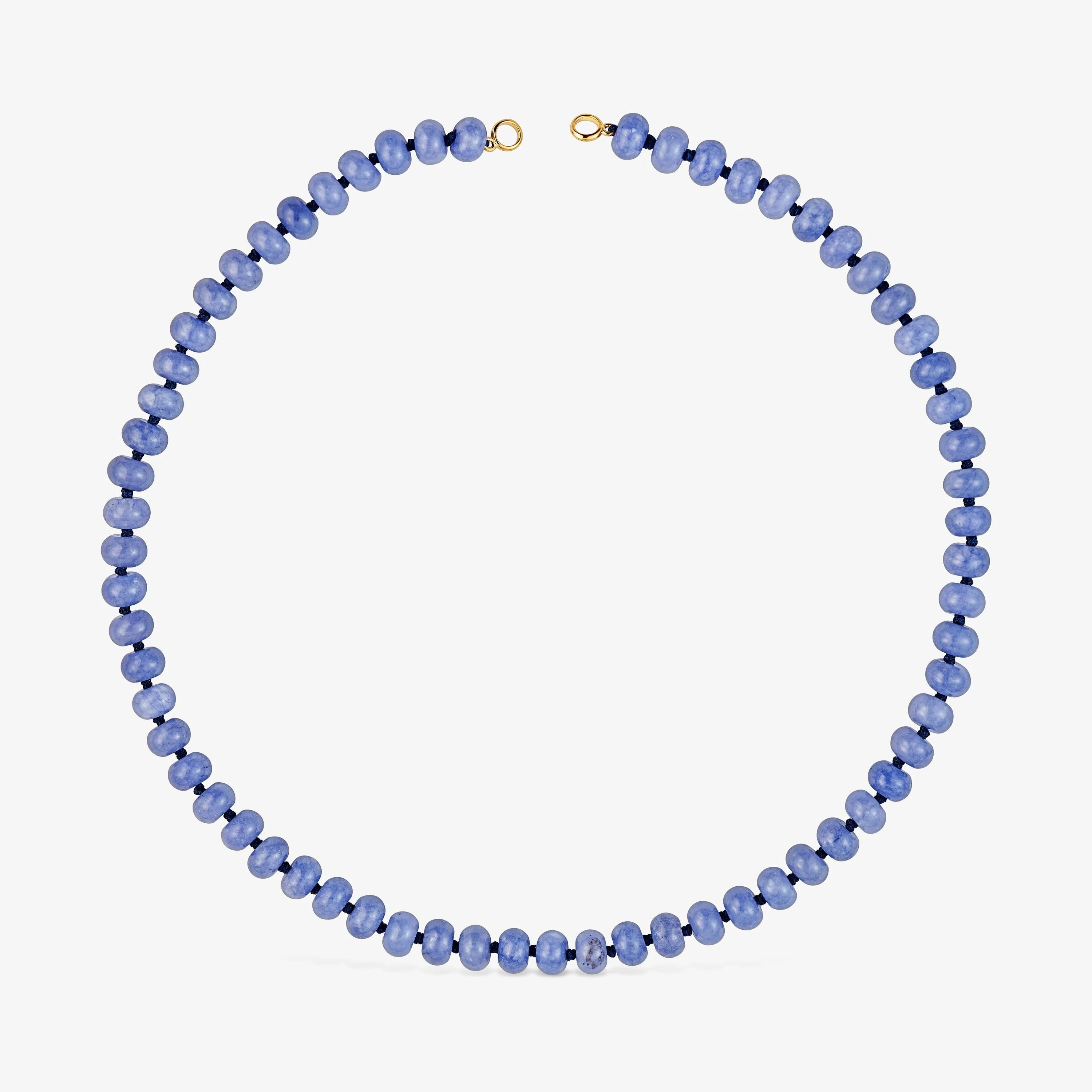 Hold Oval Choker with 18K gold vermeil and blue quartzite - 1