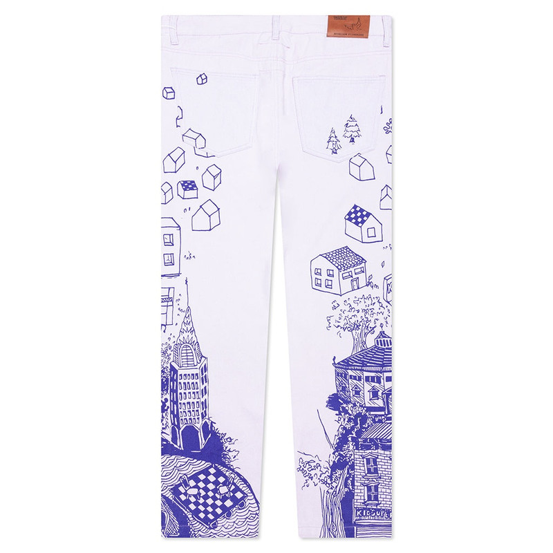 KidSuper DOODLE DRAWING PANTS - WHITE outlook