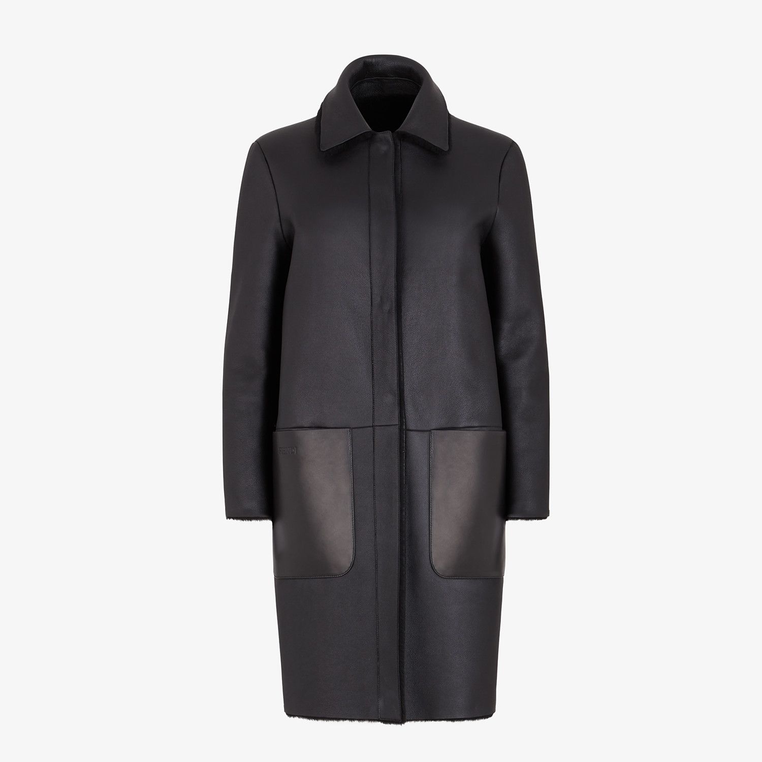 Black shearling coat - 4