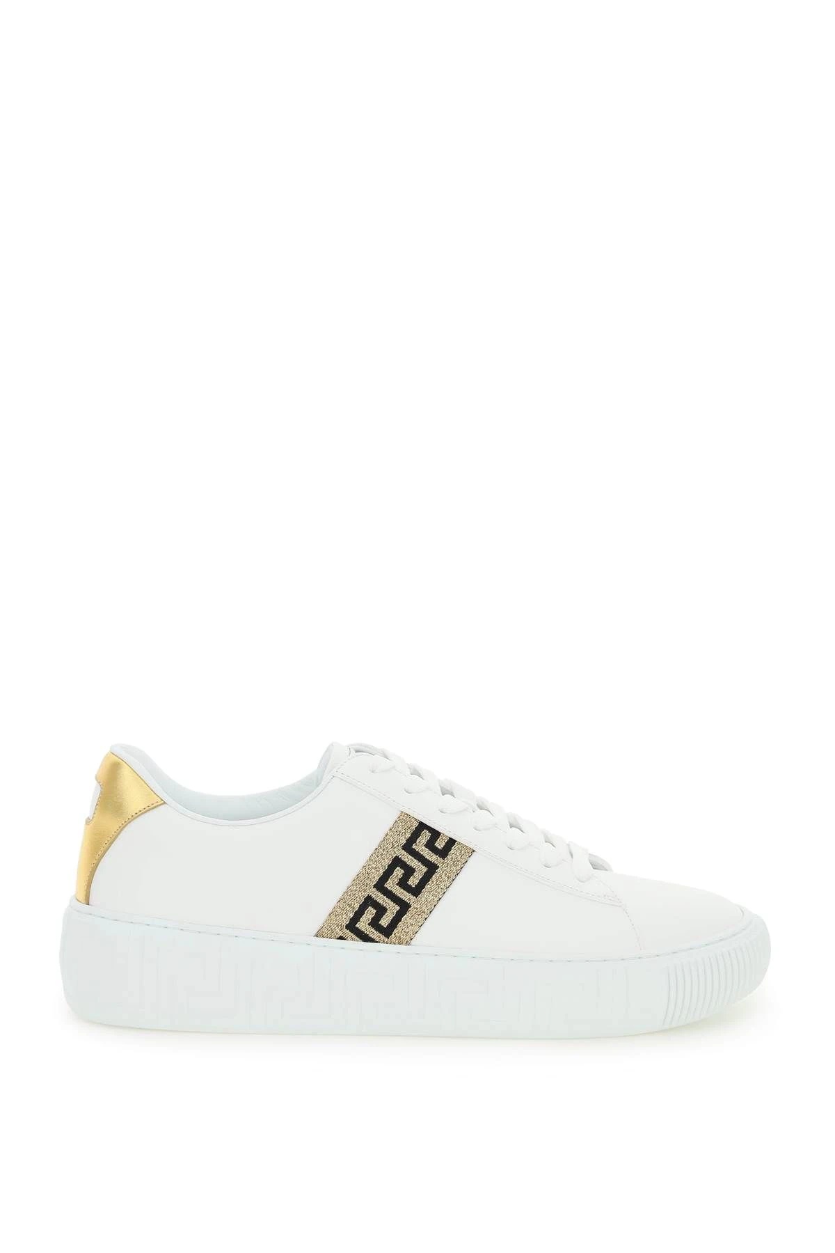 LEATHER GRECA SNEAKERS - 1