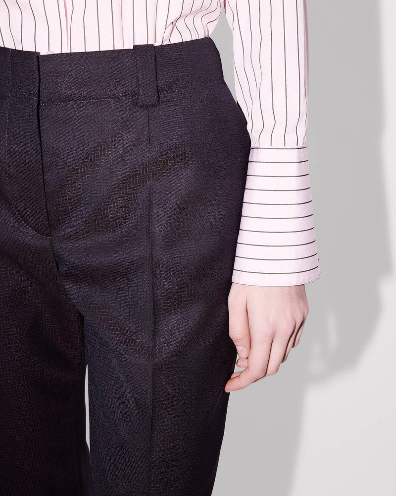 'KENZO Weave' cropped pants in wool jacquard 6