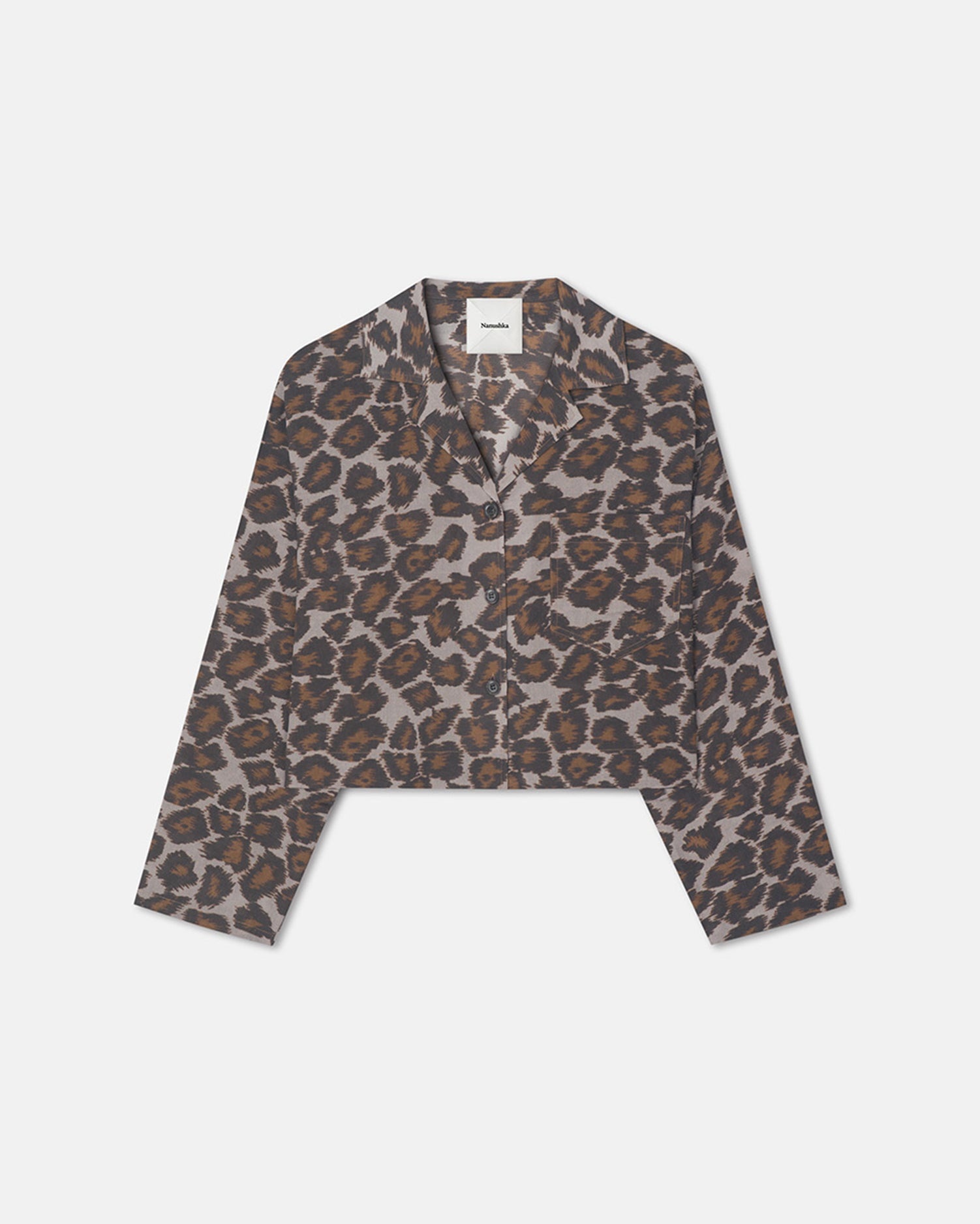 Cropped Cotton Voile Shirt - 1