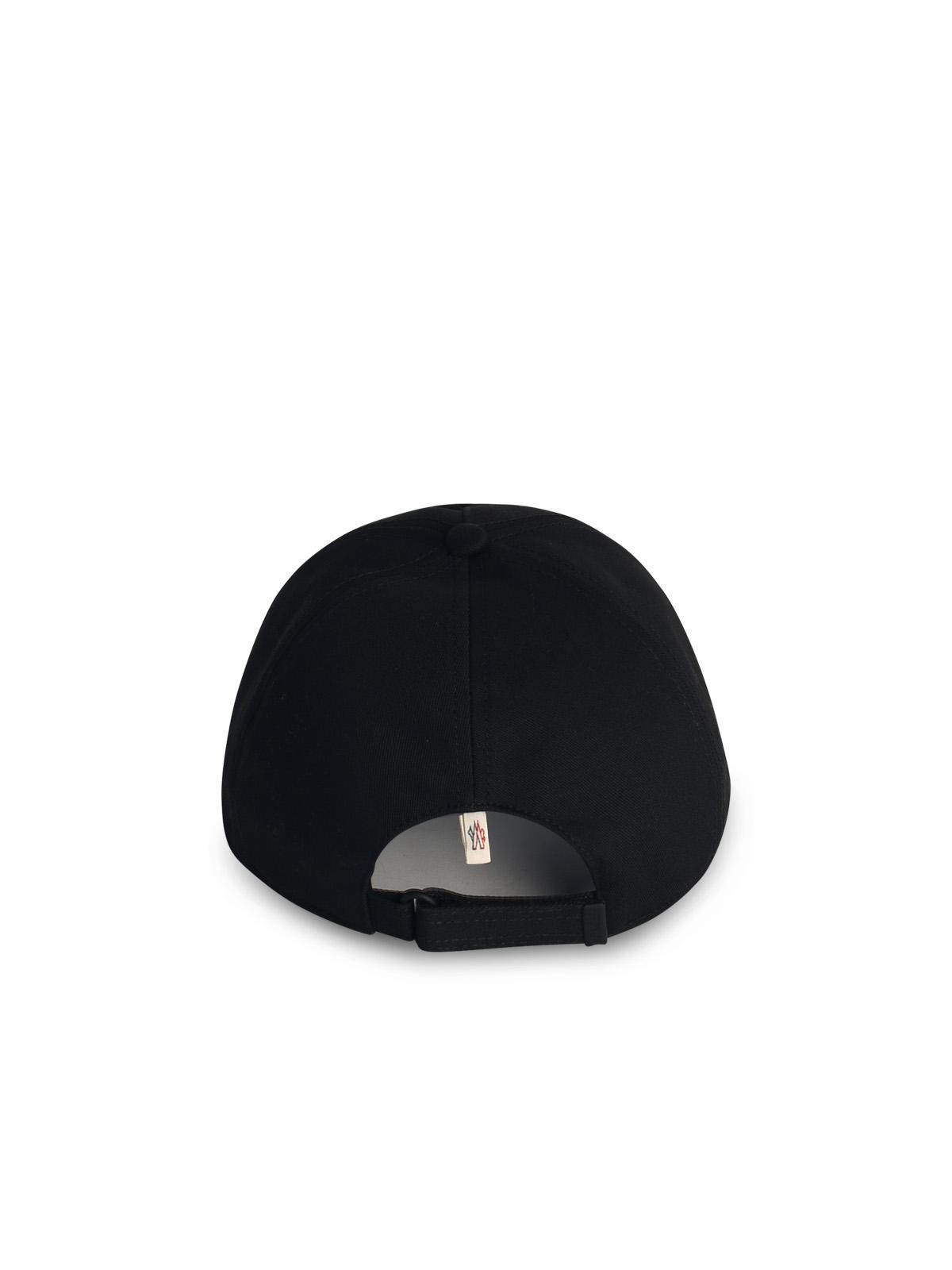 Moncler Grenoble Black Cotton Cap Men - 3