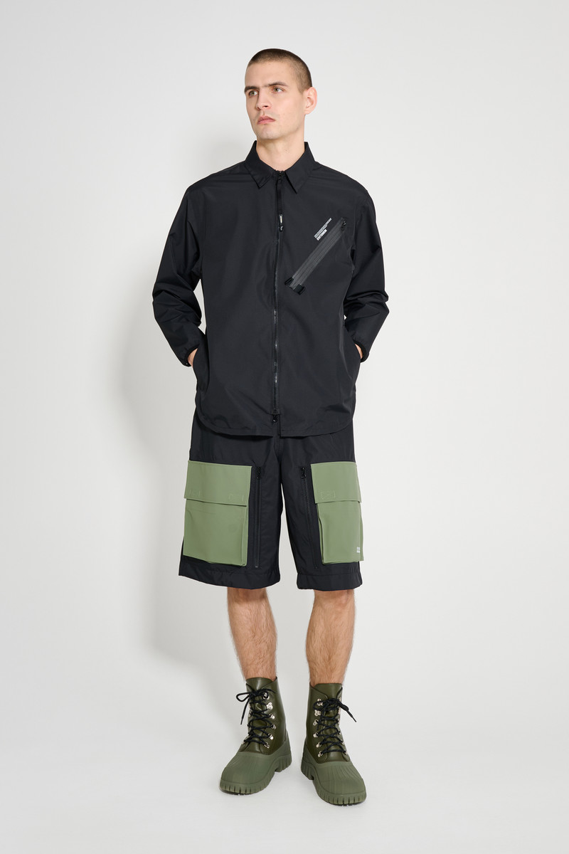 Stutterheim Humlan Overshirt Black outlook
