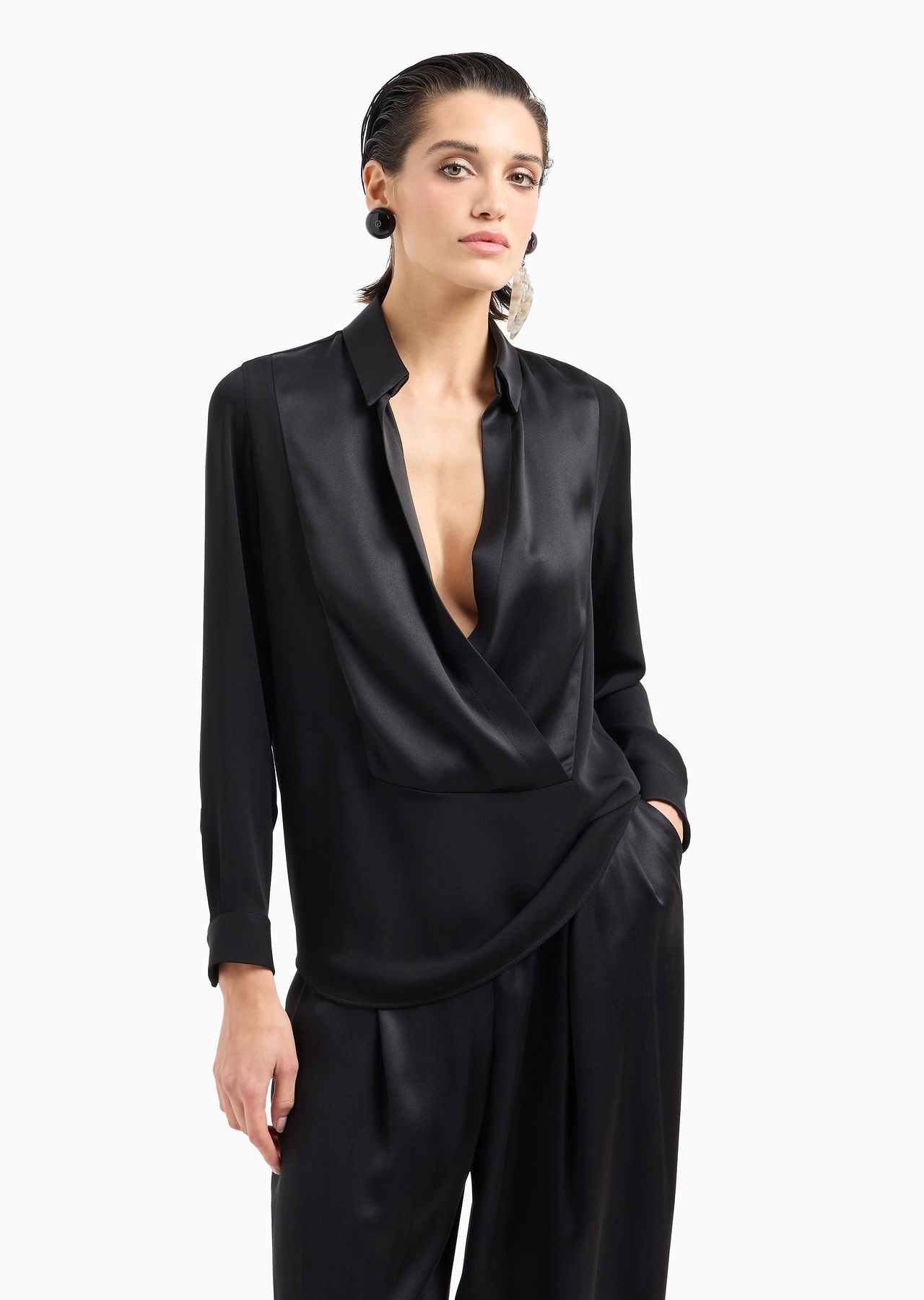 Triple silk georgette shirt - 3