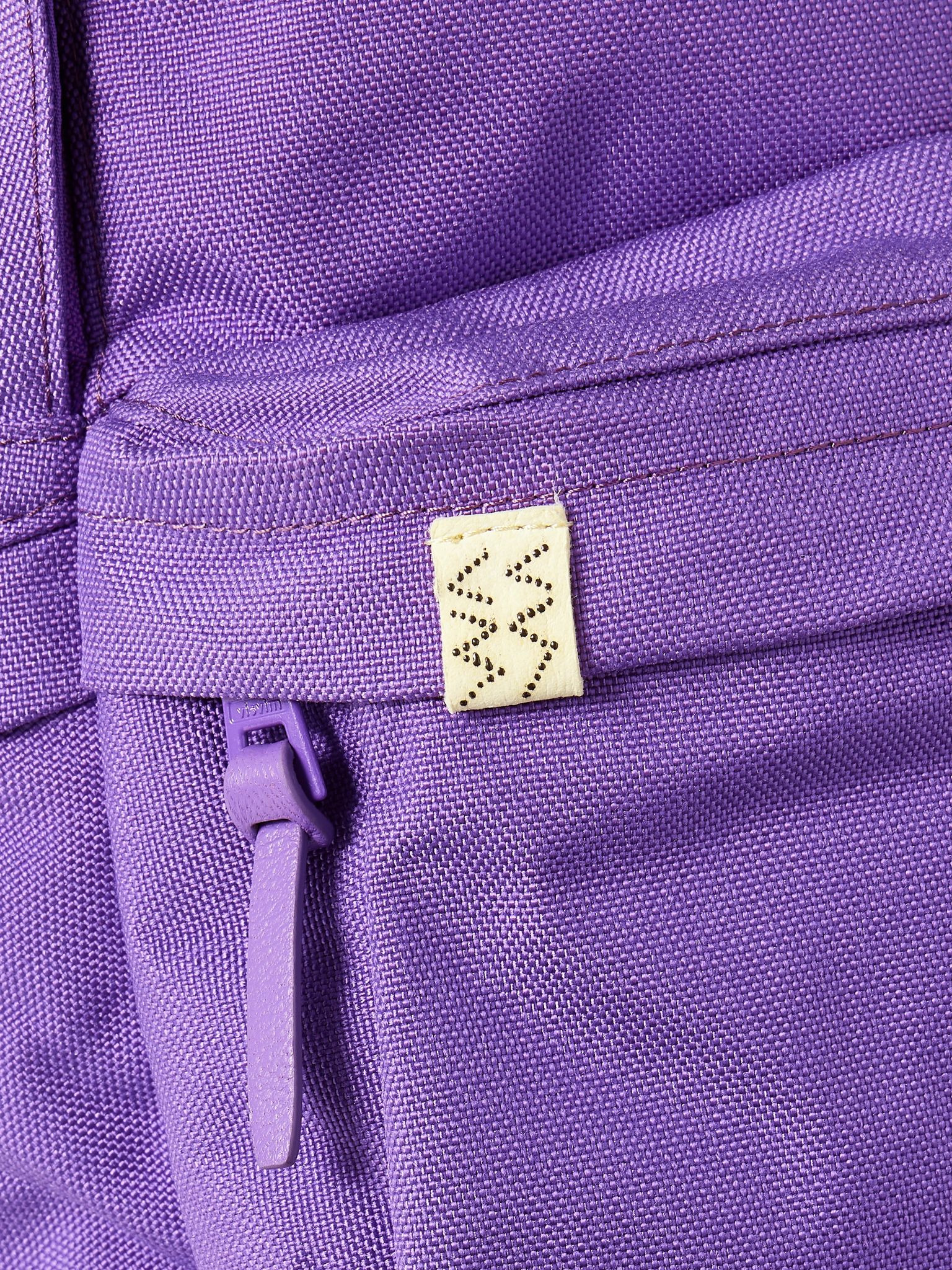 Leather-Trimmed CORDURA® Backpack Purple - 4