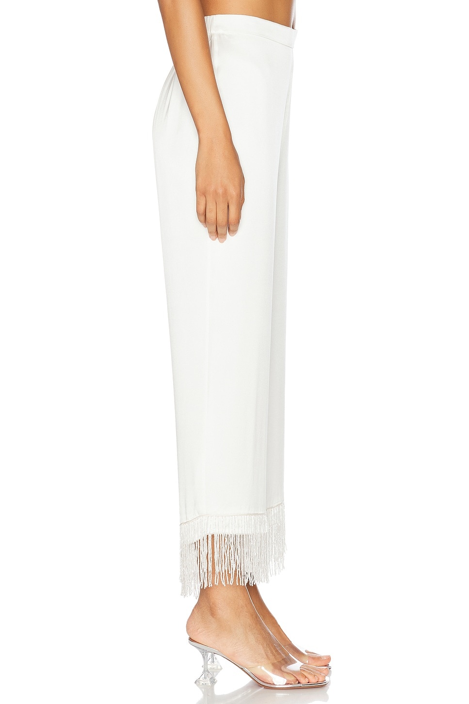 X Galia Lahav Beaded Fringe Silk Pant - 3