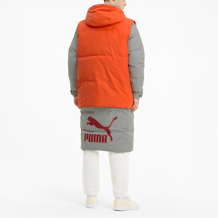 PUMA Layer Down Jacket 'Grey Orange' 598317-84 - 4