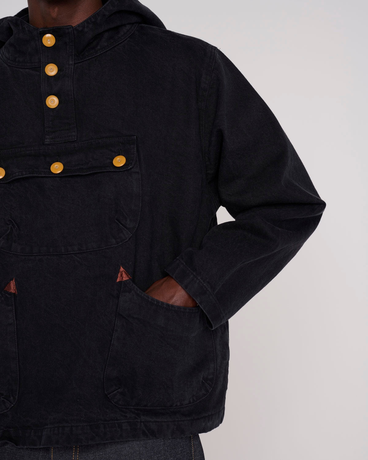 Denim Smock - Black - 6