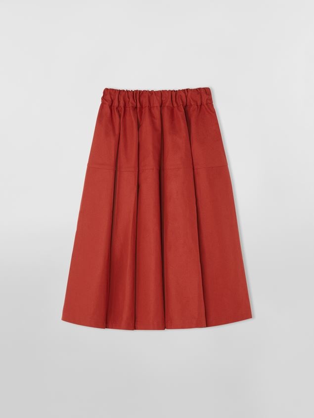 ORGANIC COTTON DRILL BALLOON SKIRT - 1