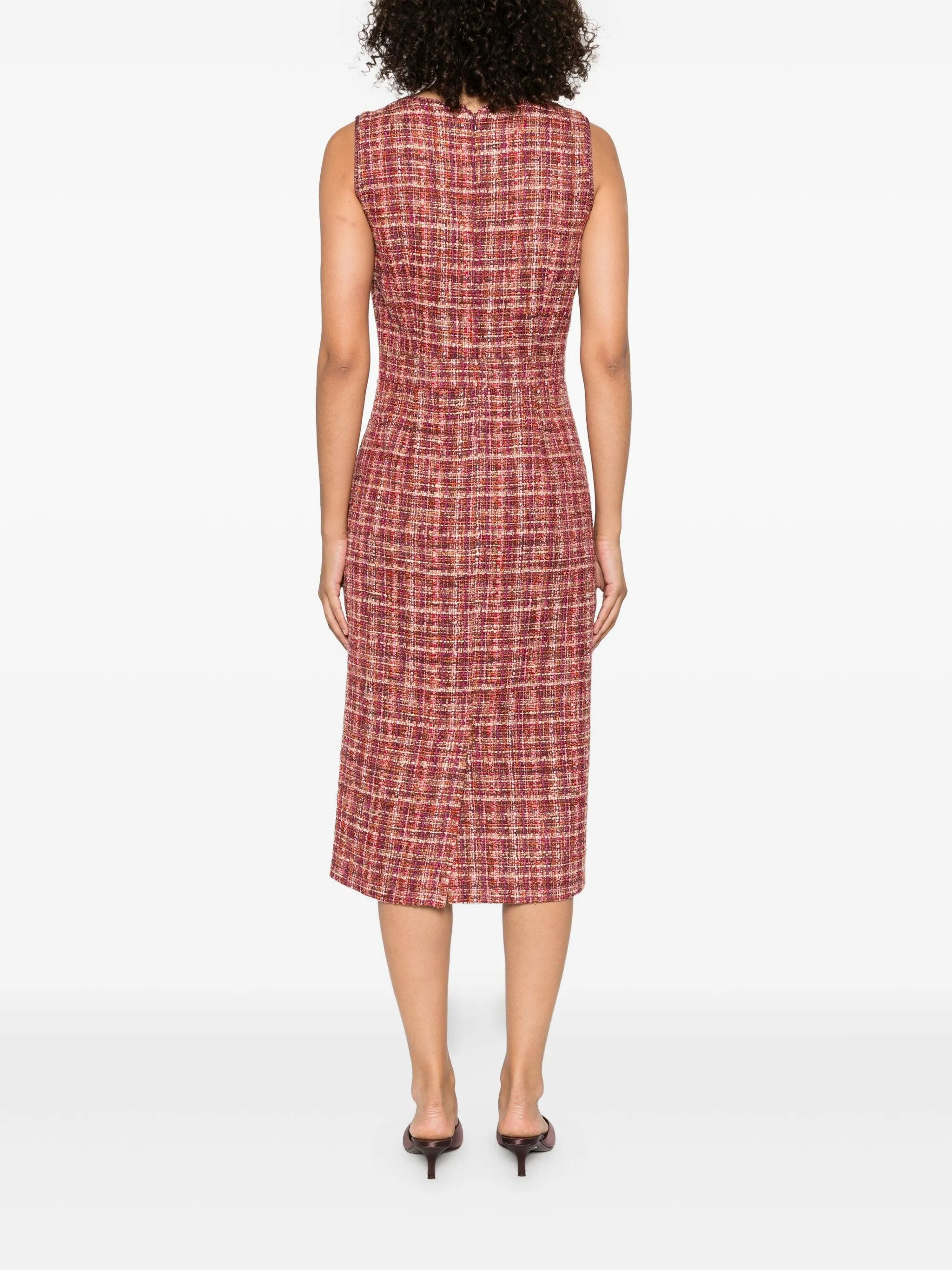 Etro Tweed Sleeveless Midi Day Dress - 3