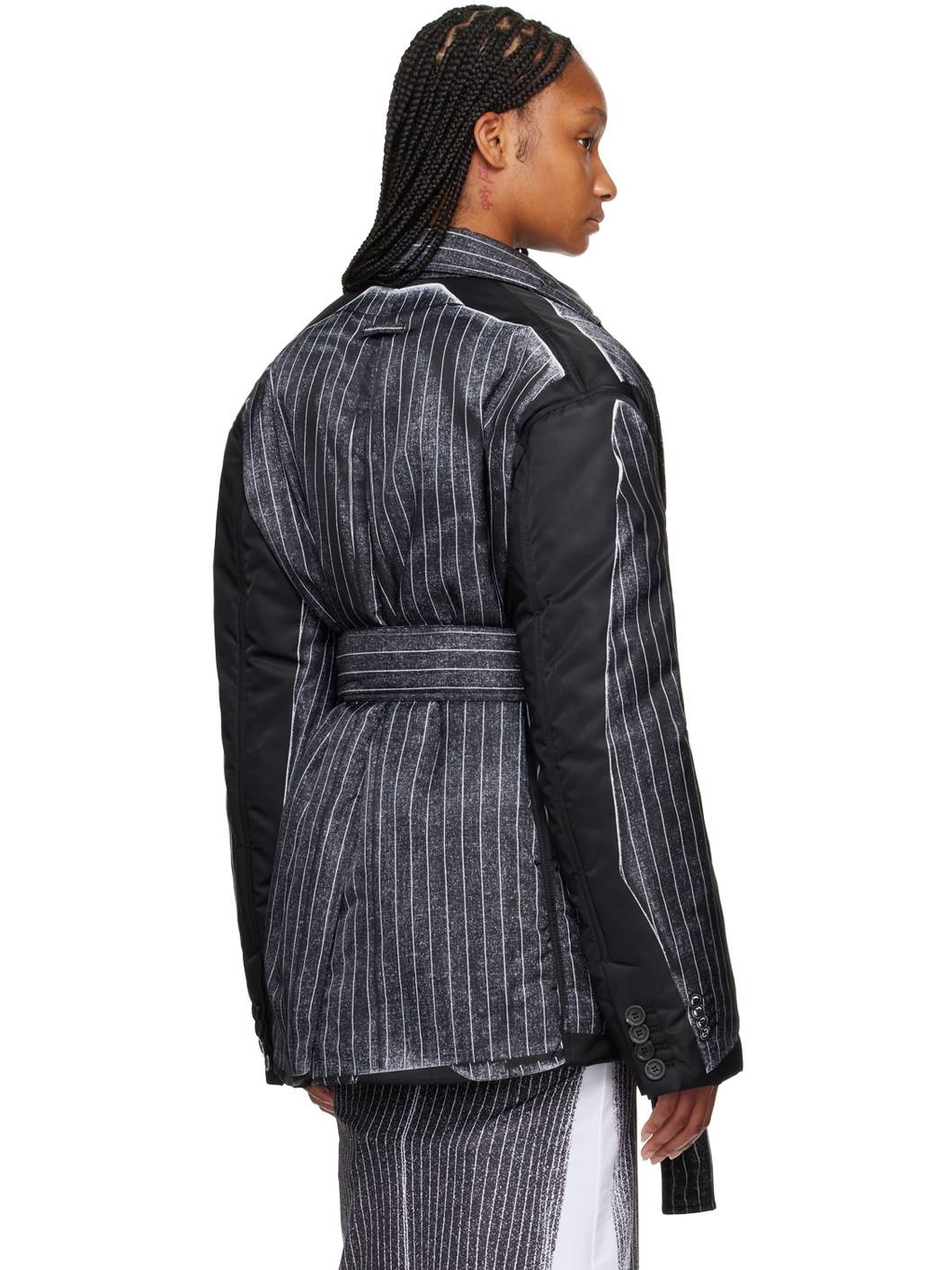 Black Insulated Blazer - 3