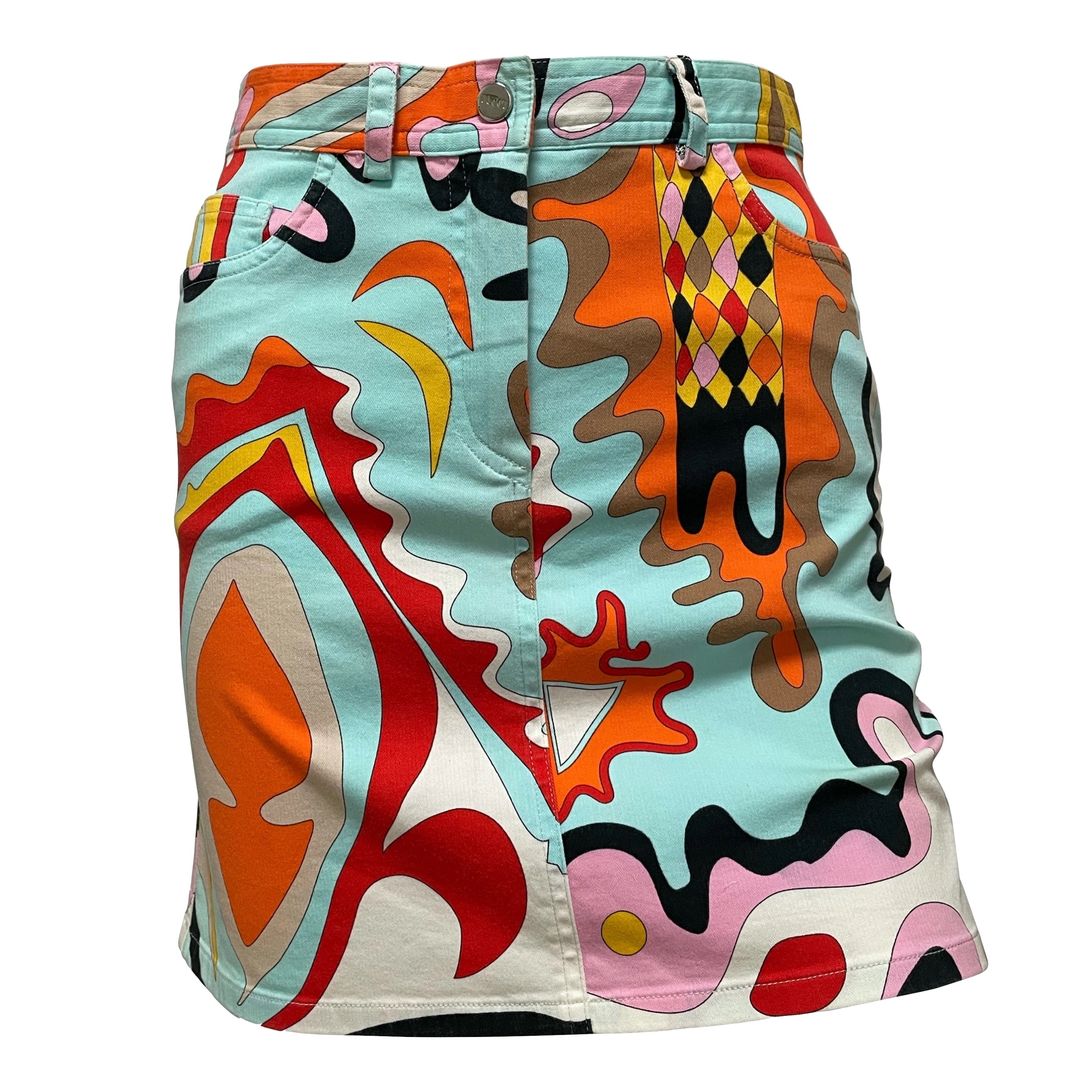 EMILIO PUCCI High Waisted Print Skirt - 1