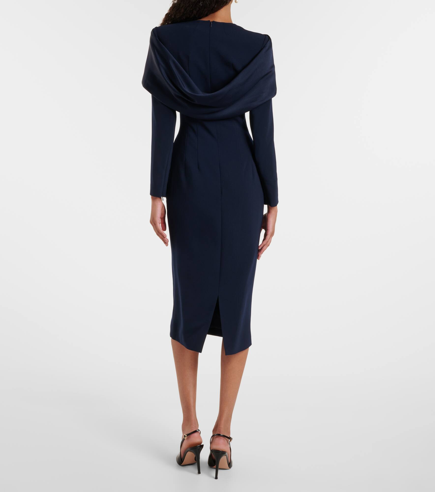 Penny caped midi dress - 3