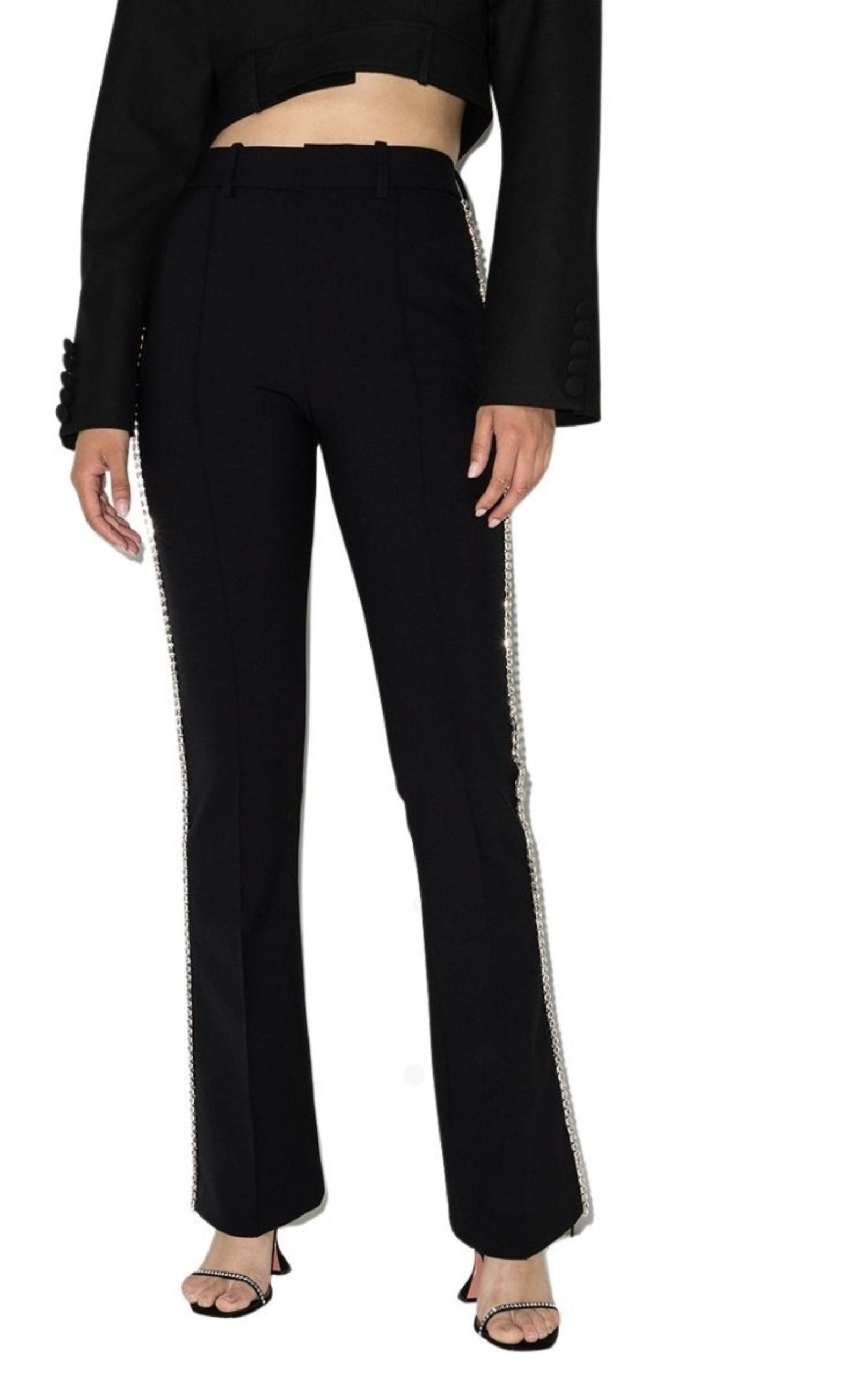 Fitted Jeweled Pants - 3