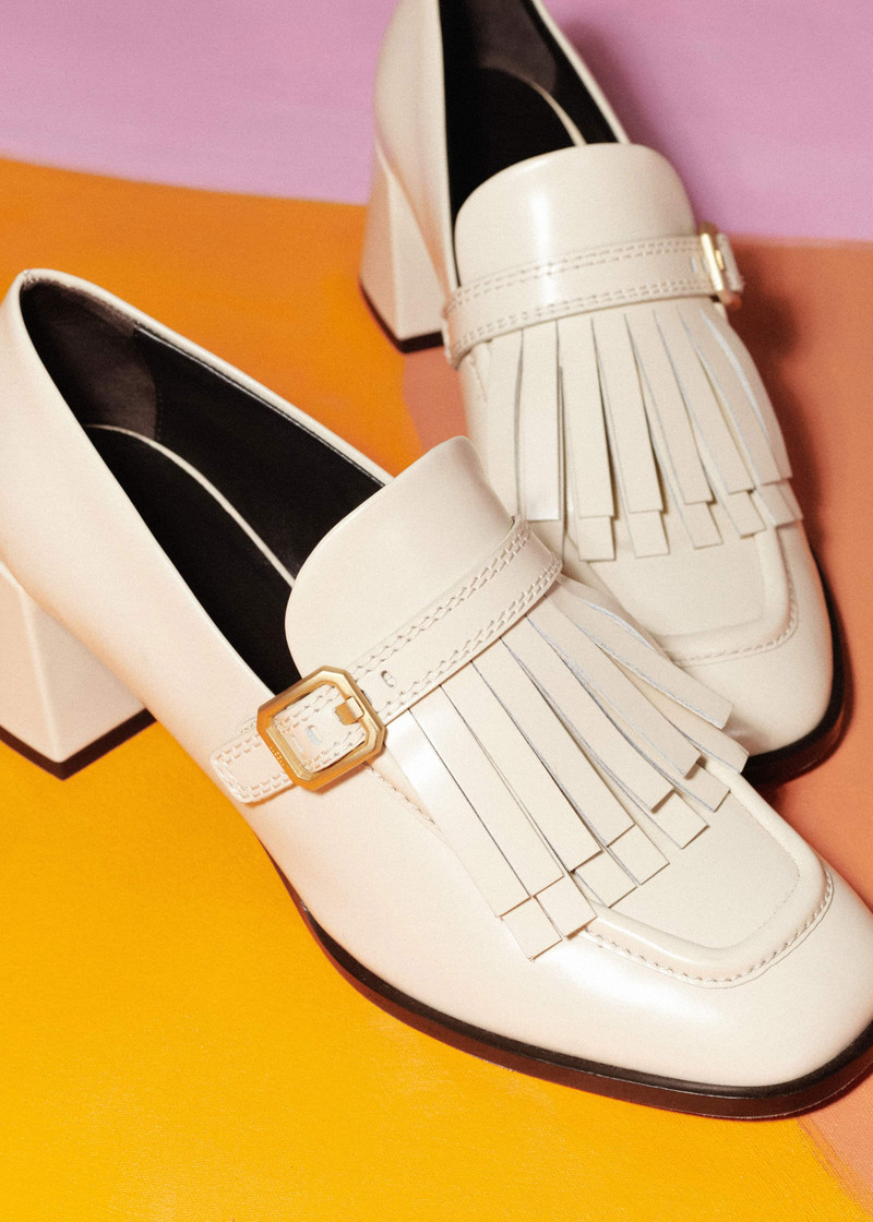 Block Heel Loafer 7