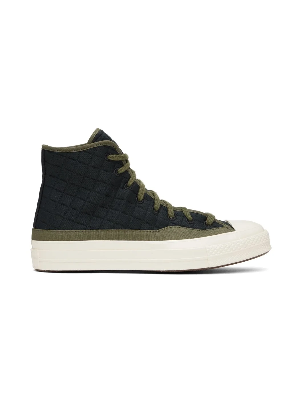 Black & Green Chuck 70 Sneakers - 1