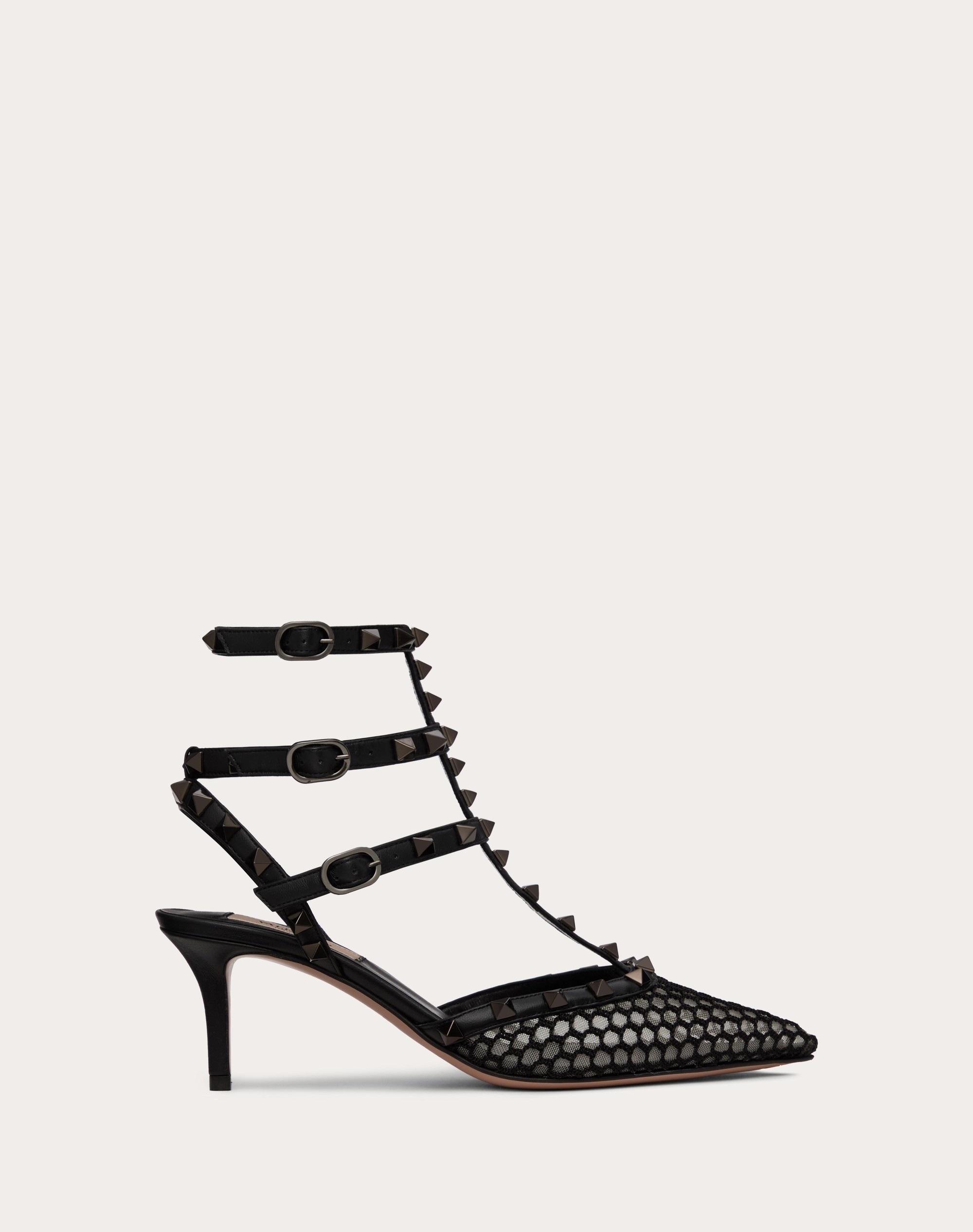 ROCKSTUD MESH PUMP WITH STRAPS AND STUDS 65MM - 1