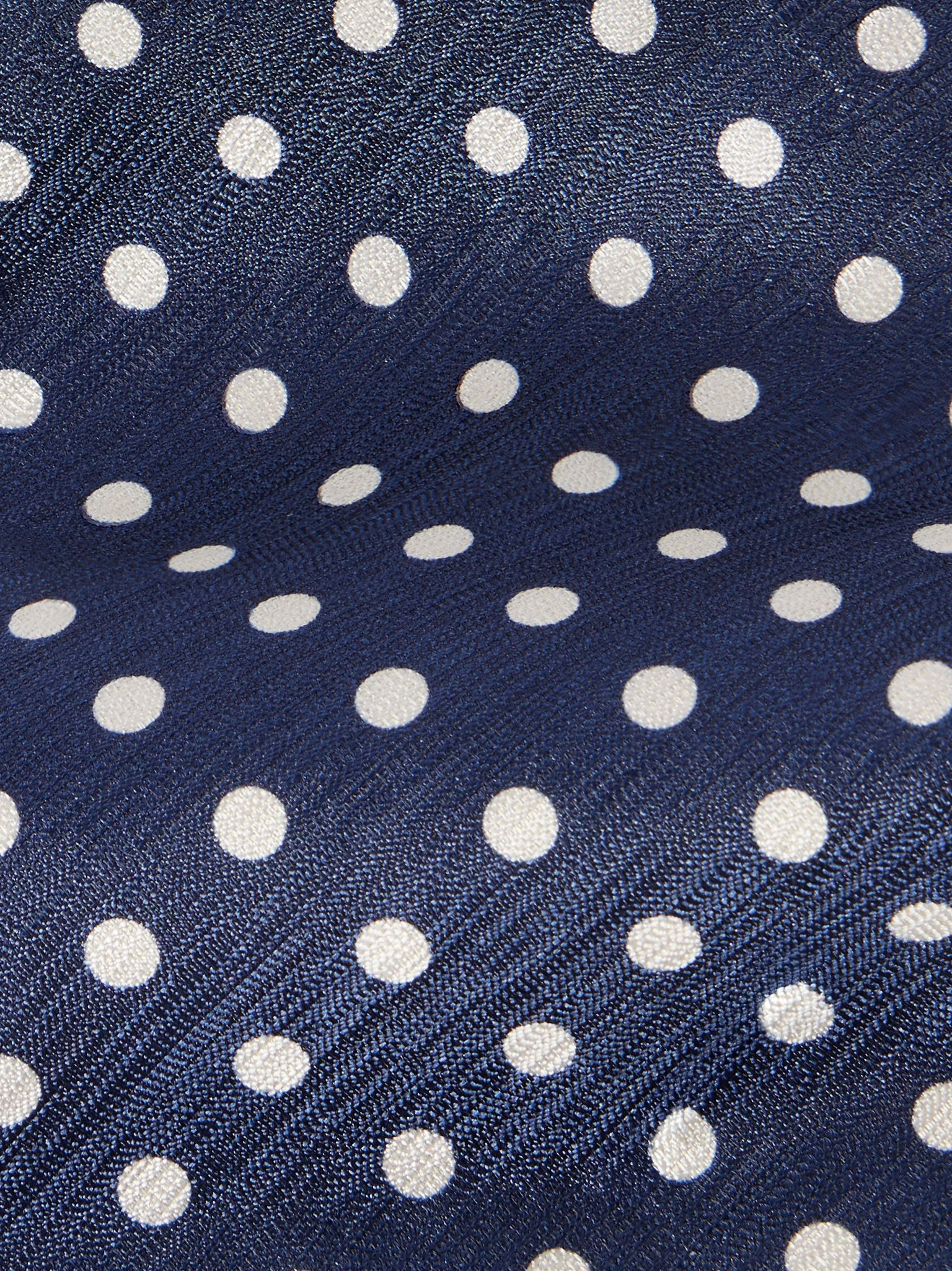 8cm Polka-Dot Silk-Jacquard Tie Navy - 3