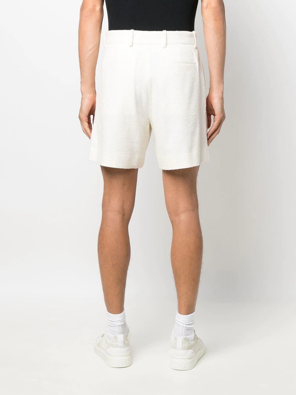 straight-leg tailored shorts - 4