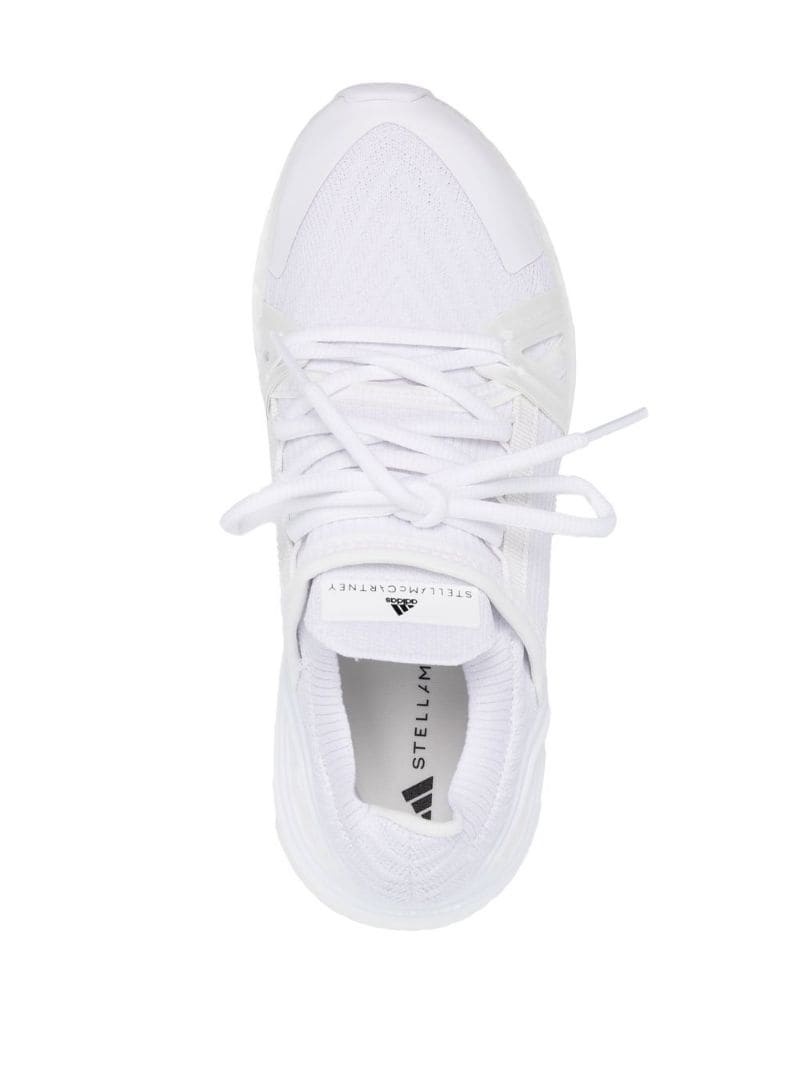 panelled lace-up sneakers - 4