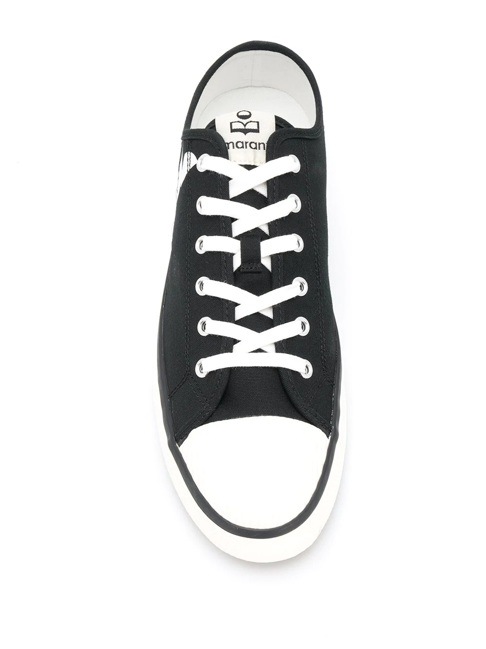 low-top lace-up sneakers - 4