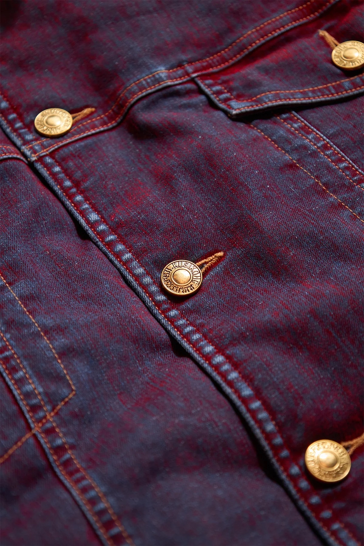 Kusikohc Padded Multi Rivet Denim Jacket - 3