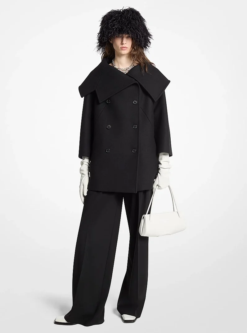 Wool Melton Peacoat - 1