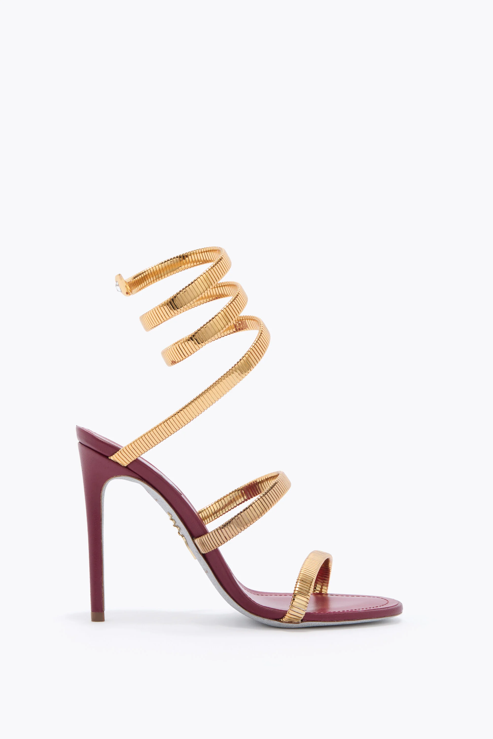JUNIPER BURGUNDY AND GOLD SANDAL 105 - 1
