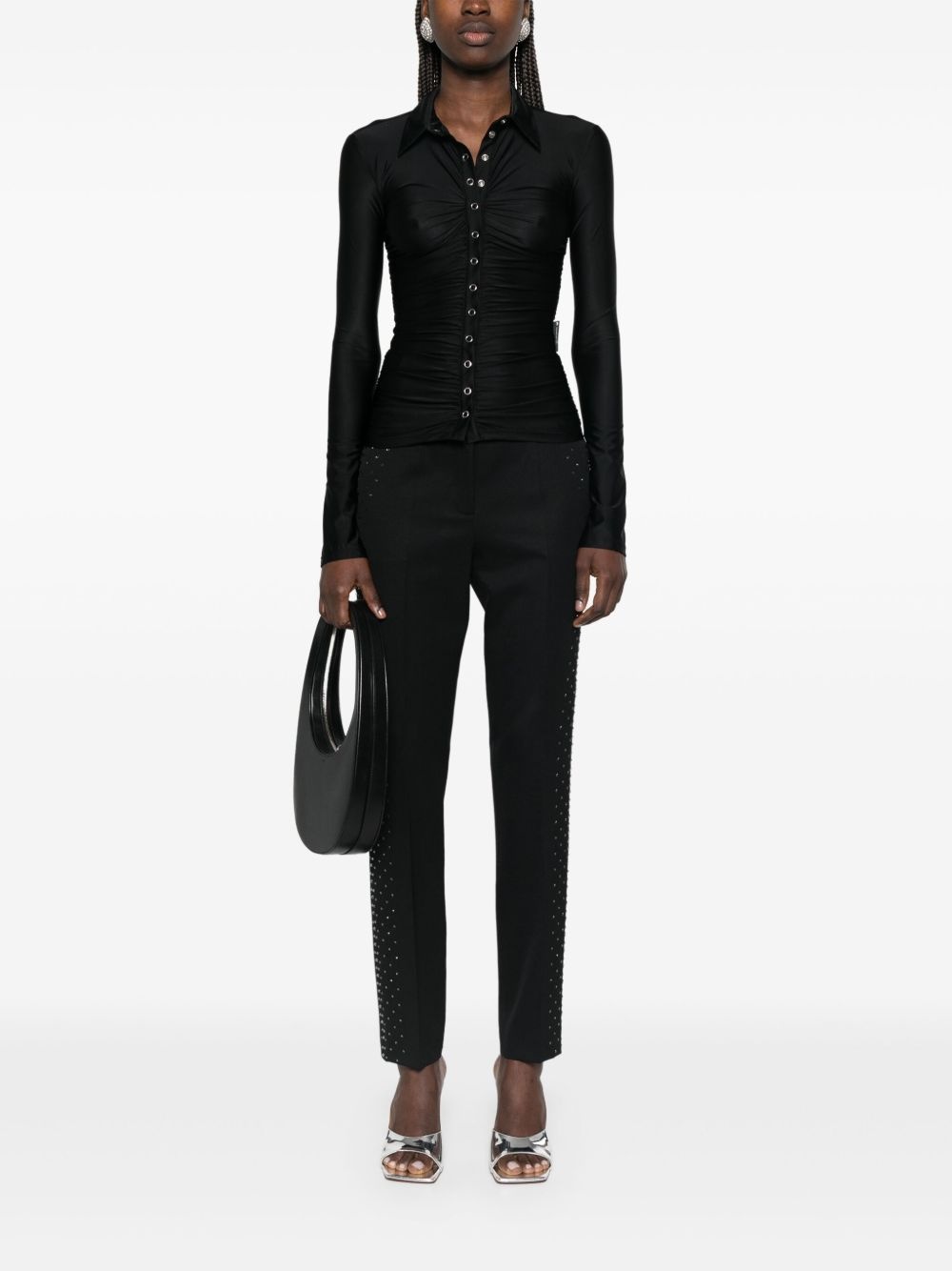 crystal-embellished trousers - 2