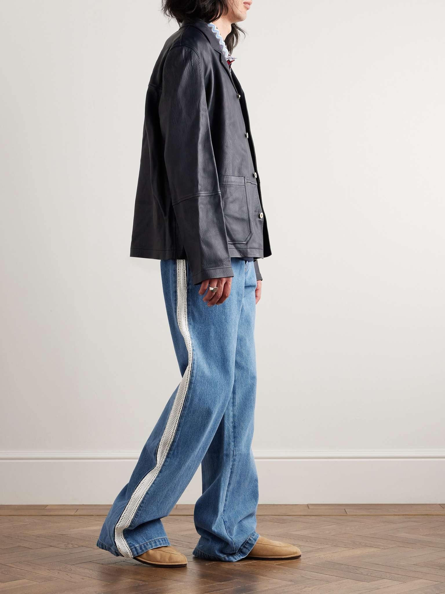 Eternity Straight-Leg Crochet-Trimmed Jeans - 2