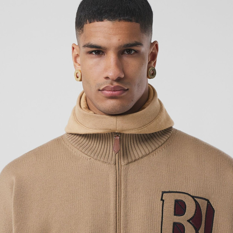 Logo Graphic Cotton Jersey Hood 3