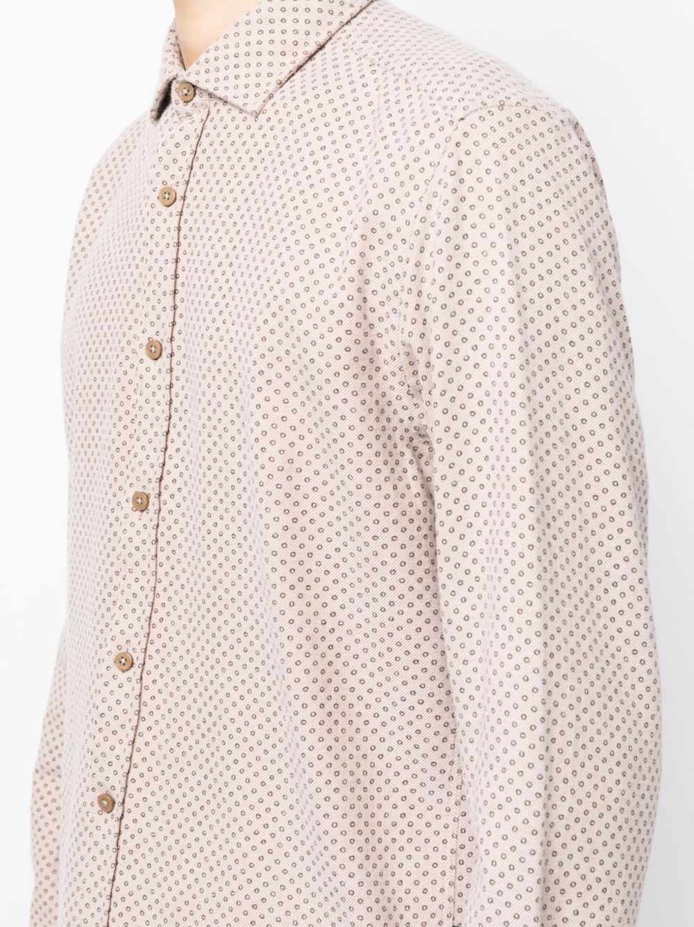 micro-dot cotton shirt - 5