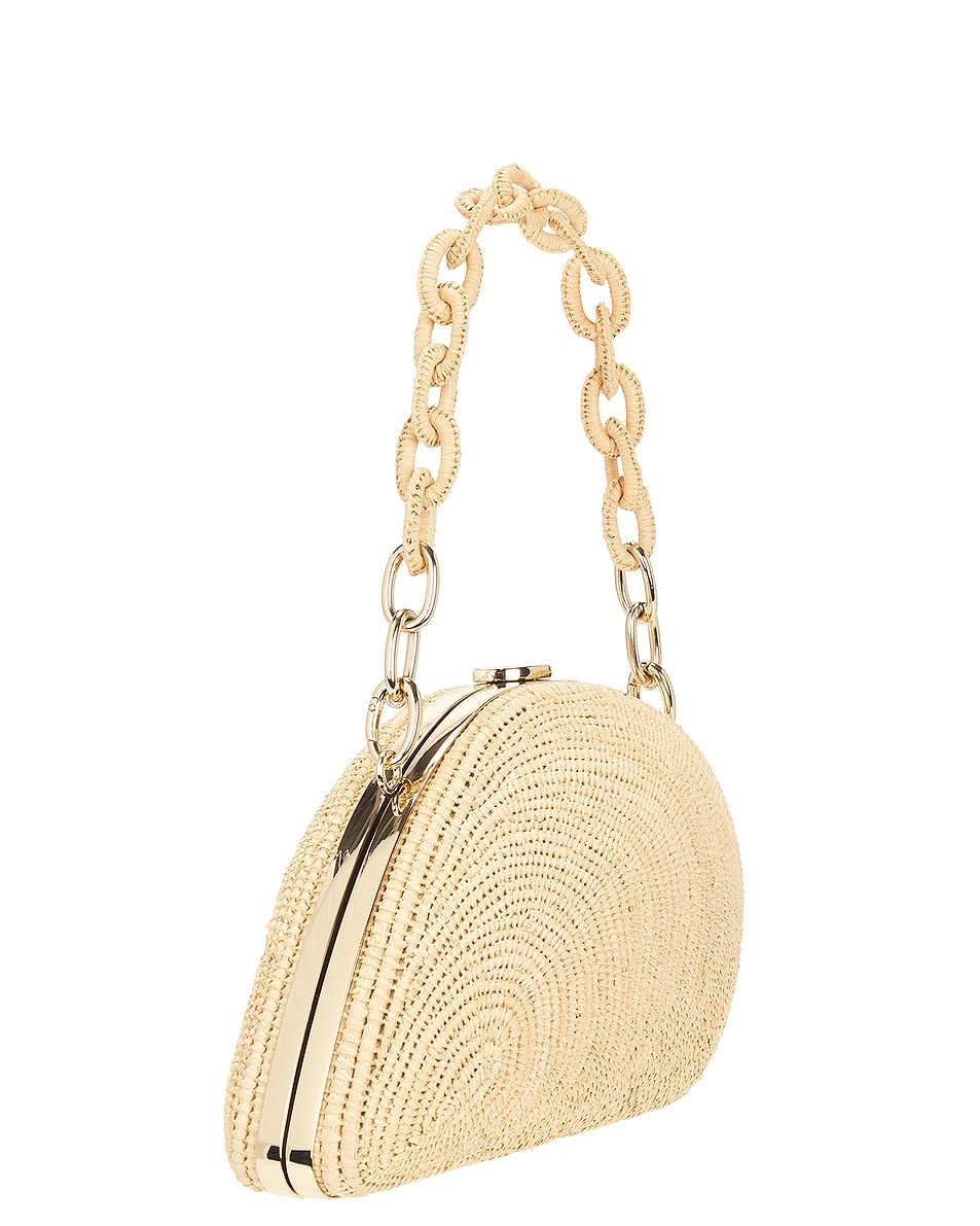 Bridget Raffia Oyster Shell Clutch - 3