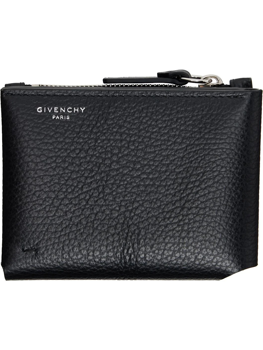 Black Folded Trifold Wallet - 1