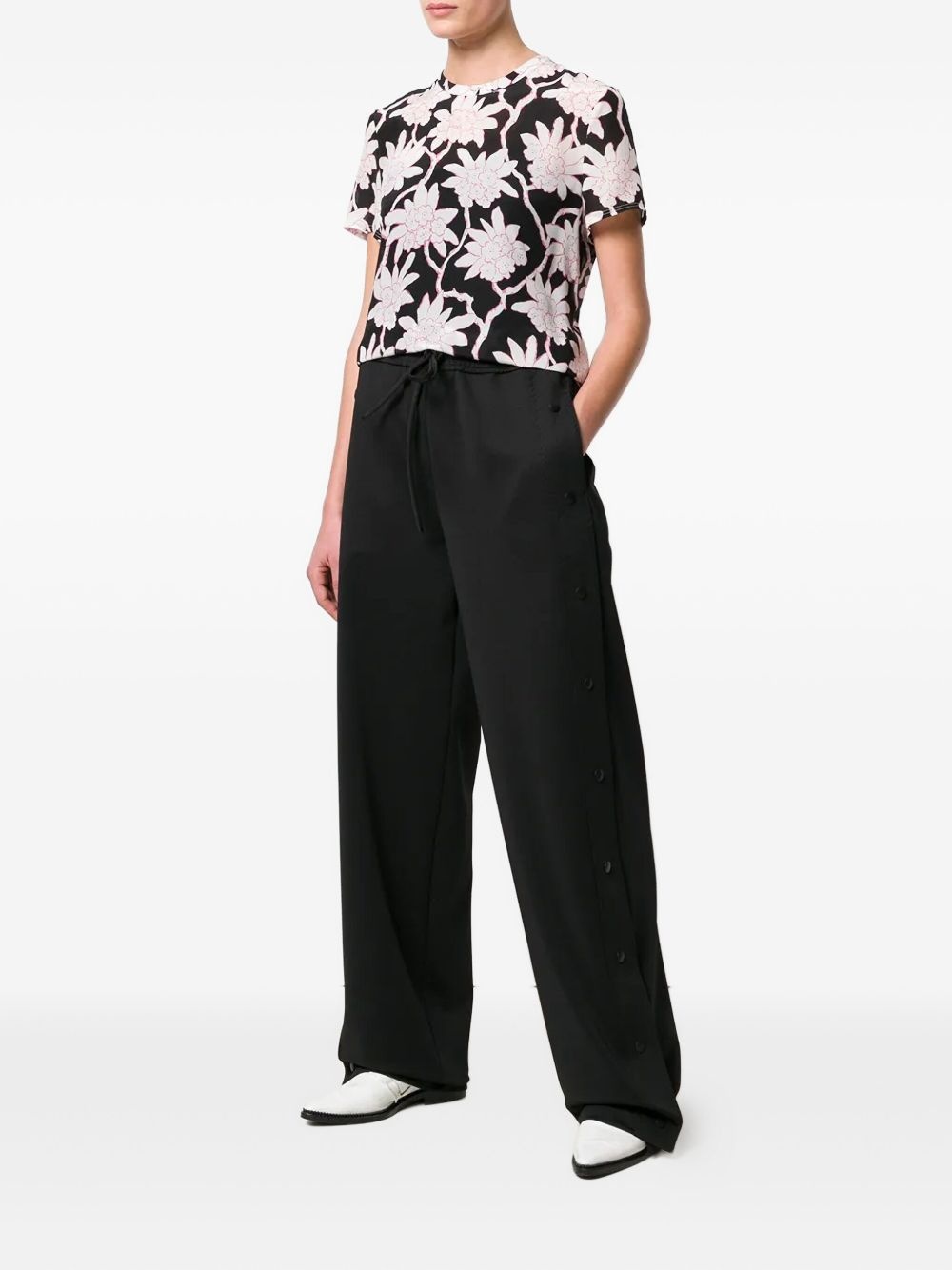 floral-print T-shirt - 2