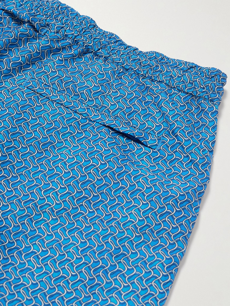 ORLEBAR BROWN Standard Riptide Straight-Leg Mid-Length Printed Swim Shorts Blue outlook