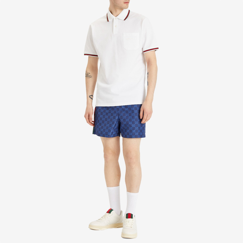 GUCCI Gucci Stretch Cotton Short Sleeve Polo Shirt outlook