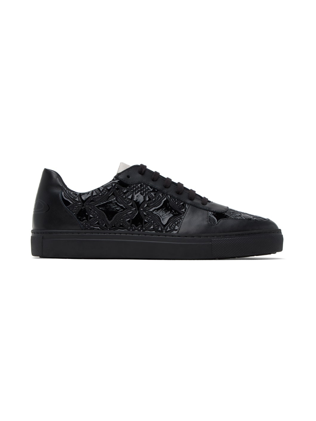 Black Embossed Sneakers - 1