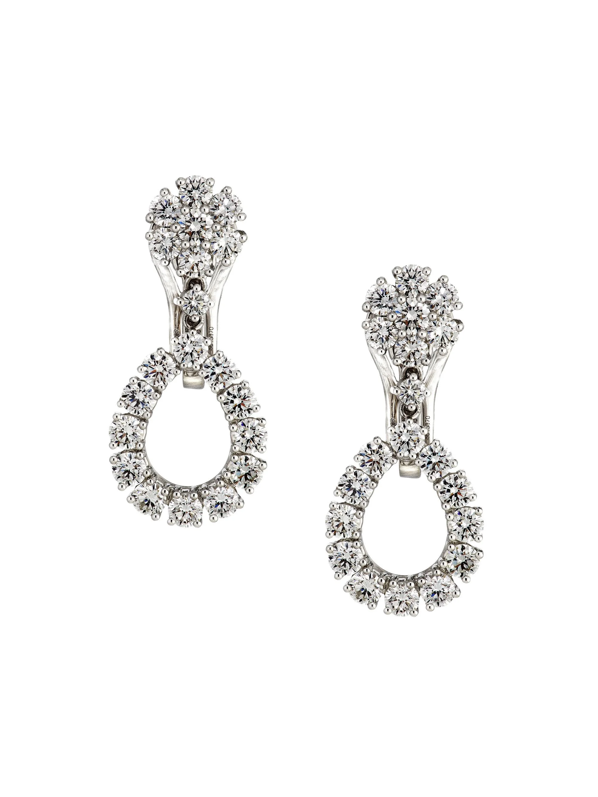 Women's L'Heure Du Diamant 14K White Gold & Diamond Earrings - White Gold - 1