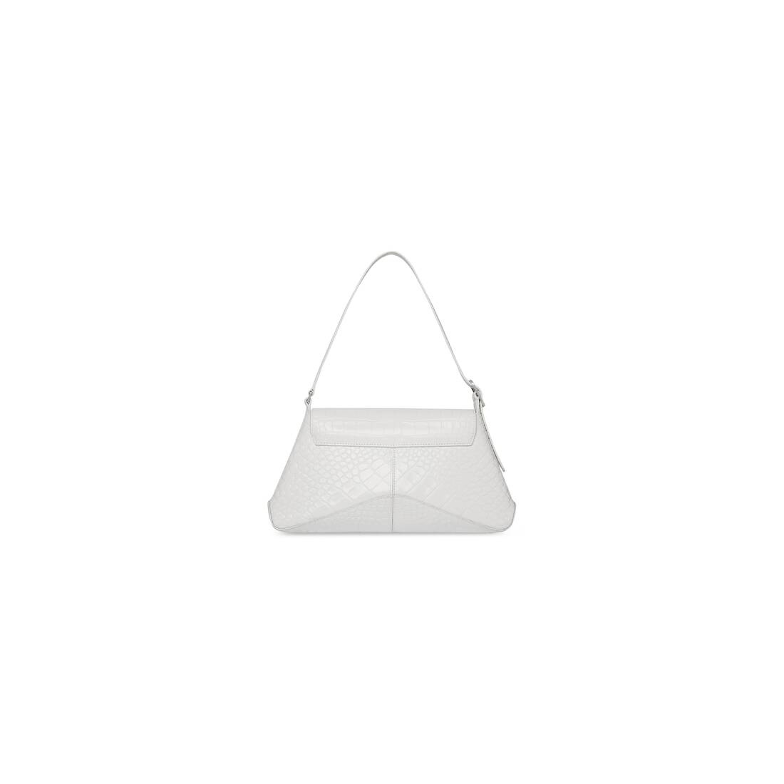 Women's Xx Medium Flap Bag Crocodile Embossed in White - 4