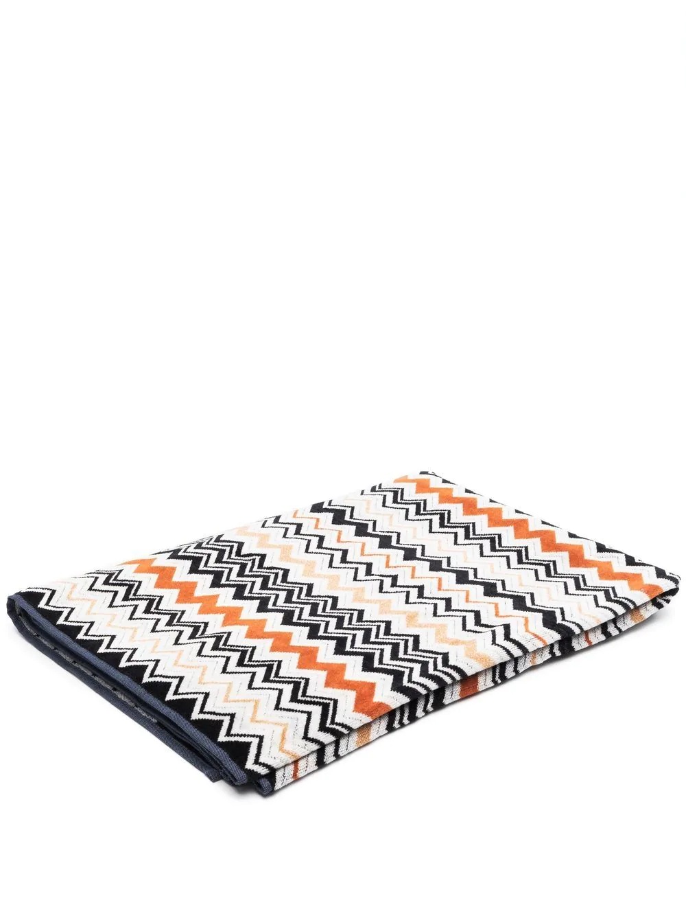 chevron-knit cotton beach towel - 1