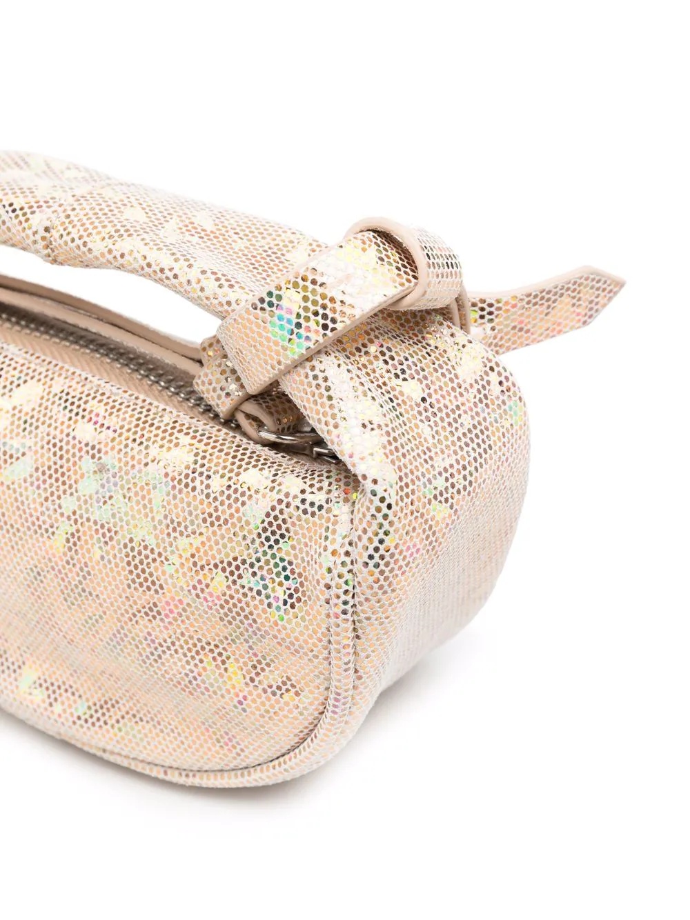 iridescent mesh small pouch bag - 5