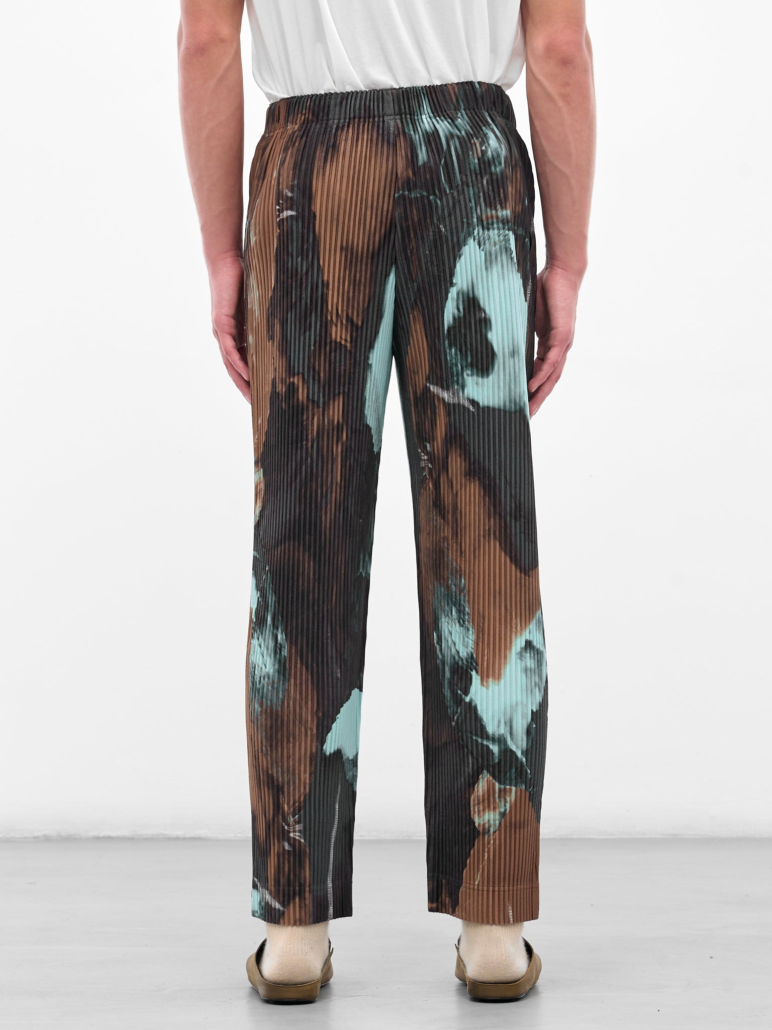Brown Agate Pleated Trousers - 3